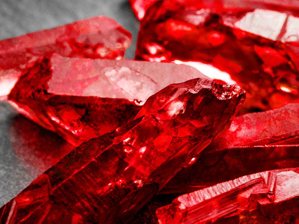 Đá phong thuỷ Ruby là loại được phổ biến nhất trên thị trường