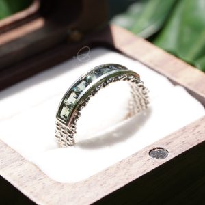 S0027-Nhẫn 5v sapphire xanh S925