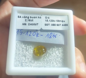 SA0007-SA vàng buôn hồ 2,16ct