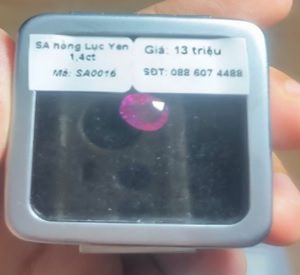 SA0016-SA hồng Lục Yên 1,4ct